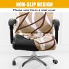 imageSmiry Stretch Printed Office Computer Chair Covers Universal Desk Rotating Chair Slipcovers Removable Washable Soft Fit AntiDust Spandex Protector Cover with Zipper NavyKhaki and White