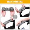 imageSmiry Stretch Printed Office Computer Chair Covers Universal Desk Rotating Chair Slipcovers Removable Washable Soft Fit AntiDust Spandex Protector Cover with Zipper NavyGrey and Black