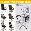imageSmiry Stretch Printed Office Computer Chair Covers Universal Desk Rotating Chair Slipcovers Removable Washable Soft Fit AntiDust Spandex Protector Cover with Zipper NavyBeige