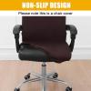 imageSmiry Stretch Printed Office Computer Chair Covers Universal Desk Rotating Chair Slipcovers Removable Washable Soft Fit AntiDust Spandex Protector Cover with Zipper NavyBrown