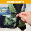 imageSmiry Stretch Printed Office Computer Chair Covers Universal Desk Rotating Chair Slipcovers Removable Washable Soft Fit AntiDust Spandex Protector Cover with Zipper NavyDeep Green