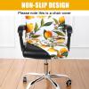 imageSmiry Stretch Printed Office Computer Chair Covers Universal Desk Rotating Chair Slipcovers Removable Washable Soft Fit AntiDust Spandex Protector Cover with Zipper NavyYellow