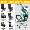 imageSmiry Stretch Printed Office Computer Chair Covers2 Pcs Soft Office Chair Armrest Covers Green