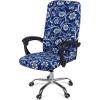 imageSmiry Stretch Printed Office Computer Chair Covers2 Pcs Soft Office Chair Armrest Covers Navy Blue
