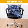 imageSmiry Stretch Printed Office Computer Chair Covers2 Pcs Soft Office Chair Armrest Covers Navy Blue