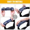 imageSmiry Stretch Printed Office Computer Chair Covers2 Pcs Soft Office Chair Armrest Covers Navy Blue
