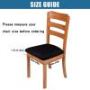 imageSmiry Velvet Seat Covers for Dining Room Chair Set of 4 Stretch Fit Removable Washable Chair Seat Cushion Protector Slipcovers with Ties BeigeBlack