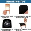 imageSmiry Velvet Seat Covers for Dining Room Chair Set of 4 Stretch Fit Removable Washable Chair Seat Cushion Protector Slipcovers with Ties BeigeCoffee