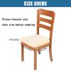 imageSmiry Velvet Seat Covers for Dining Room Chair Set of 4 Stretch Fit Removable Washable Chair Seat Cushion Protector Slipcovers with Ties BeigeCream