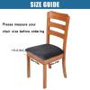 imageSmiry Velvet Seat Covers for Dining Room Chair Set of 4 Stretch Fit Removable Washable Chair Seat Cushion Protector Slipcovers with Ties BeigeDark Grey