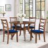 imageSmiry Velvet Seat Covers for Dining Room Chair Set of 4 Stretch Fit Removable Washable Chair Seat Cushion Protector Slipcovers with Ties BeigeFederal Blue