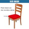 imageSmiry Velvet Seat Covers for Dining Room Chair Set of 4 Stretch Fit Removable Washable Chair Seat Cushion Protector Slipcovers with Ties BeigeRed