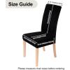 imageSmiry Velvet Stretch Chair Covers for Dining Room Set of 4 Soft Fit Removable Washable Kitchen Parsons Chair Slipcover Protector Light GreyBlack