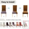 imageSmiry Velvet Stretch Chair Covers for Dining Room Set of 4 Soft Fit Removable Washable Kitchen Parsons Chair Slipcover Protector Light GreyCamel