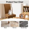 imageSmiry Velvet Stretch Chair Covers for Dining Room Set of 4 Soft Fit Removable Washable Kitchen Parsons Chair Slipcover Protector Light GreyCamel