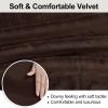imageSmiry Velvet Stretch Chair Covers for Dining Room Set of 4 Soft Fit Removable Washable Kitchen Parsons Chair Slipcover Protector Light GreyCoffee