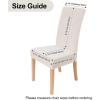 imageSmiry Velvet Stretch Chair Covers for Dining Room Set of 4 Soft Fit Removable Washable Kitchen Parsons Chair Slipcover Protector Light GreyCream
