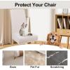 imageSmiry Velvet Stretch Chair Covers for Dining Room Set of 4 Soft Fit Removable Washable Kitchen Parsons Chair Slipcover Protector Light GreyCream