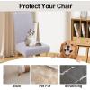 imageSmiry Velvet Stretch Chair Covers for Dining Room Set of 4 Soft Fit Removable Washable Kitchen Parsons Chair Slipcover Protector Light GreyLight Grey