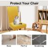 imageSmiry Velvet Stretch Chair Covers for Dining Room Set of 4 Soft Fit Removable Washable Kitchen Parsons Chair Slipcover Protector Light GreyMustard Yellow