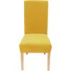 imageSmiry Velvet Stretch Chair Covers for Dining Room Set of 4 Soft Fit Removable Washable Kitchen Parsons Chair Slipcover Protector Light GreyMustard Yellow