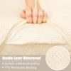 imageSmiry Waterproof Couch Cushion Covers Stretch Jacquard Sofa Covers Washable Thick Sofa Cushion Covers Furniture Protector with Elastic Bottom for Pets Kids 3 Pack GreyBeige