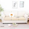 imageSmiry Waterproof Couch Cushion Covers Stretch Jacquard Sofa Covers Washable Thick Sofa Cushion Covers Furniture Protector with Elastic Bottom for Pets Kids 3 Pack GreyBeige