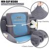 imageSmiry Waterproof Couch Cushion Covers Stretch Jacquard Sofa Covers Washable Thick Sofa Cushion Covers Furniture Protector with Elastic Bottom for Pets Kids 3 Pack GreyMiddle Grey