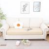 imageSmiry Waterproof Couch Cushion Covers Stretch Jacquard Sofa Covers Washable Thick Sofa Cushion Covers Furniture Protector with Elastic Bottom for Pets Kids 3 Pack GreyBeige
