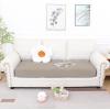 imageSmiry Waterproof Couch Cushion Covers Stretch Jacquard Sofa Covers Washable Thick Sofa Cushion Covers Furniture Protector with Elastic Bottom for Pets Kids 3 Pack GreyTaupe