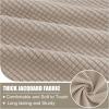 imageSmiry Waterproof Couch Cushion Covers Stretch Jacquard Sofa Covers Washable Thick Sofa Cushion Covers Furniture Protector with Elastic Bottom for Pets Kids 3 Pack GreyTaupe