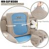 imageSmiry Waterproof Couch Cushion Covers Stretch Jacquard Sofa Covers Washable Thick Sofa Cushion Covers Furniture Protector with Elastic Bottom for Pets Kids 3 Pack GreyTaupe