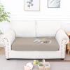 imageSmiry Waterproof Couch Cushion Covers Stretch Jacquard Sofa Covers Washable Thick Sofa Cushion Covers Furniture Protector with Elastic Bottom for Pets Kids 3 Pack GreyTaupe