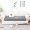 imageSmiry Waterproof Couch Cushion Covers Stretch Jacquard Sofa Covers Washable Thick Sofa Cushion Covers Furniture Protector with Elastic Bottom for Pets Kids 3 Pack GreyLight Grey