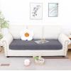 imageSmiry Waterproof Couch Cushion Covers Stretch Jacquard Sofa Covers Washable Thick Sofa Cushion Covers Furniture Protector with Elastic Bottom for Pets Kids 3 Pack GreyMiddle Grey