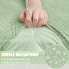 imageSmiry Waterproof Couch Cushion Covers Stretch Sofa Covers for 2 Cushion Couch Washable Sofa Slipcover Elastic Furniture Protector for Pets Kids 2 Pack Green