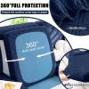 imageSmiry Waterproof Couch Cushion Covers Stretch Sofa Covers for 2 Cushion Couch Washable Sofa Slipcover Elastic Furniture Protector for Pets Kids 2 Pack Navy