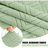 imageSmiry Waterproof Couch Cushion Covers Stretch Sofa Covers for 2 Cushion Couch Washable Sofa Slipcover Elastic Furniture Protector for Pets Kids 2 Pack Green