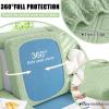 imageSmiry Waterproof Couch Cushion Covers Stretch Sofa Covers for 2 Cushion Couch Washable Sofa Slipcover Elastic Furniture Protector for Pets Kids 2 Pack Green