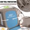 imageSmiry Waterproof Couch Cushion Covers Stretch Sofa Covers for 2 Cushion Couch Washable Sofa Slipcover Elastic Furniture Protector for Pets Kids 2 Pack Camel