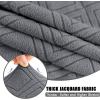imageSmiry Waterproof Couch Cushion Covers Stretch Sofa Covers for 3 Cushion Couch Washable Sofa Slipcover Elastic Furniture Protector for Pets Kids 3 Pack Grey