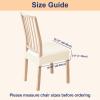 imageSmiry Waterproof Seat Covers for Chairs Set of 4 Stretch Pu Leather Removable Washable Dining Room Chair Seat Slipcovers Protector No Rear Covers BeigeBeige