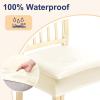imageSmiry Waterproof Seat Covers for Chairs Set of 4 Stretch Pu Leather Removable Washable Dining Room Chair Seat Slipcovers Protector No Rear Covers BeigeBeige