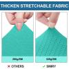 imageSmiry Waterproof Seat Covers for Dining Room Chairs Set of 4 Stretch Jacquard Removable Washable Chair Seat Slipcovers Protector No Rear Covers BlackTeal