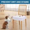 imageSmiry Waterproof Seat Covers for Dining Room Chairs Set of 4 Stretch Jacquard Removable Washable Chair Seat Slipcovers Protector No Rear Covers BlackWhite