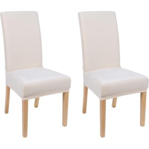 imageSmiry Velvet Stretch Chair Covers for Dining Room Set of 4 Soft Fit Removable Washable Kitchen Parsons Chair Slipcover Protector Light GreyCream