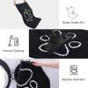 imageSmiry 2 Piece Dog Door Mat for Muddy Paws Absorbent Dirt Trapper Non Slip Quick Dry Washable Chenille Mat for Mud Dogs Entry Rug for Indoor and Outdoor 30x20 Inches BeigeBlack