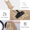 imageSmiry 2 Piece Dog Door Mat for Muddy Paws Absorbent Dirt Trapper Non Slip Quick Dry Washable Chenille Mat for Mud Dogs Entry Rug for Indoor and Outdoor 30x20 Inches BeigeBeige