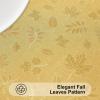 imageSmiry Rectangle Thanksgiving Tablecloth 60x84 Inch Fall Waterproof Damask Table Cloth Autumn Leaves Fabric Jacquard Table Covers for Harvest Parties and Holiday Dinner GoldGold