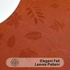 imageSmiry Rectangle Thanksgiving Tablecloth 60x84 Inch Fall Waterproof Damask Table Cloth Autumn Leaves Fabric Jacquard Table Covers for Harvest Parties and Holiday Dinner GoldRust